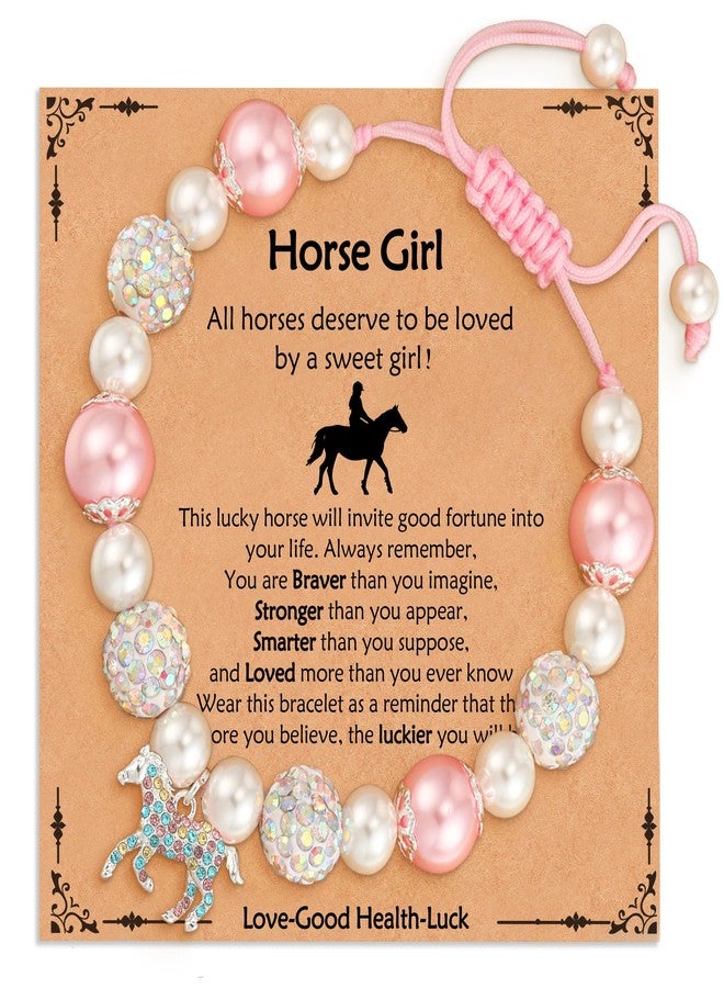 VULETO Horse Bracelet Gifts for Girls Lovers, Charm Bracelet Horse Stuff Christmas Birthday Valentines Jewelry Gifts Stocking Stuffers for Grandkids Kids Teen Teenage Daughter Granddaughter Ages 8-12 Women - Image 1